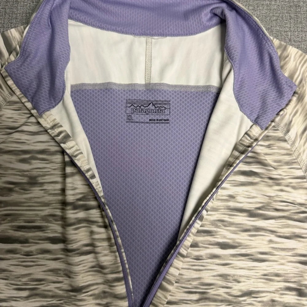 Patagonia Women's All Weather Zip-Neck Lavender XL - Picture 6 of 9